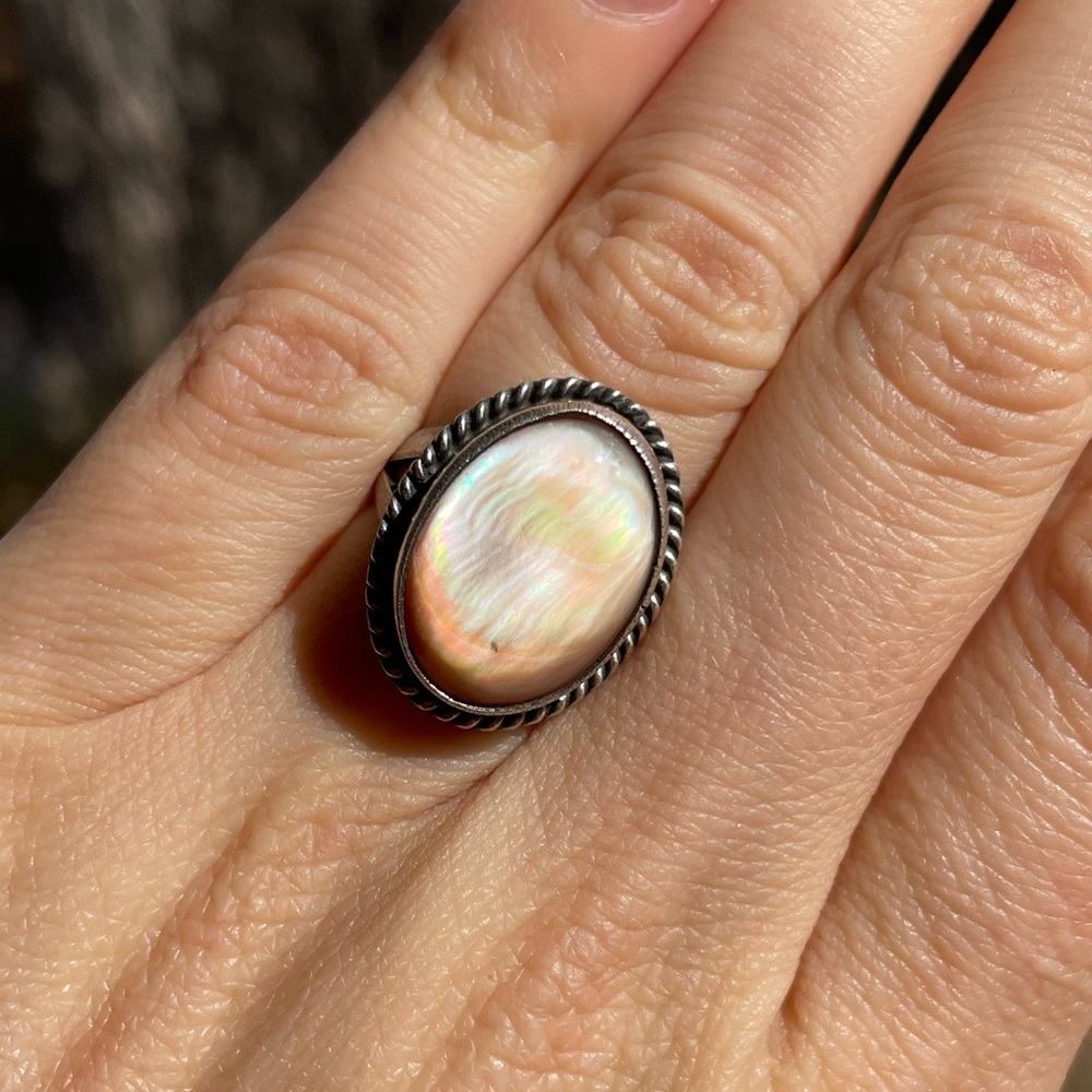 Sterling and Mother of Pearl Ring